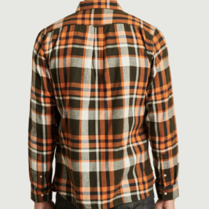 knowledge cotton apparel checked flannel shirt