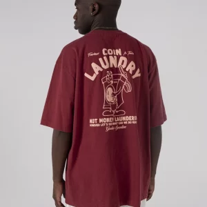 LAUNDRY BURGUNDY TEE by GOODIES SPORTIVE x