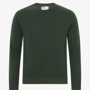 Light Merino Wool Crew Merino Crewneck Light CS Emerald Green jpg