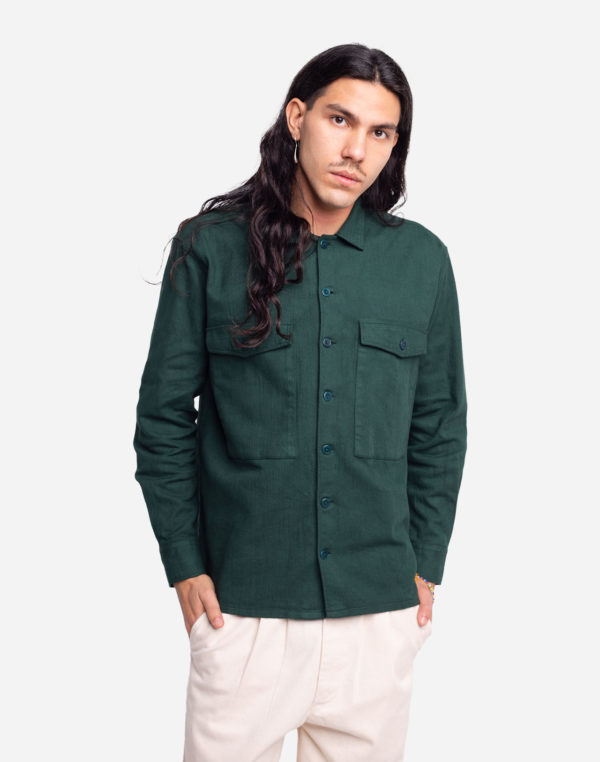 chemise dundee vert foret