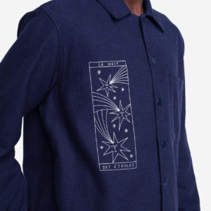 chemise slow astral marine