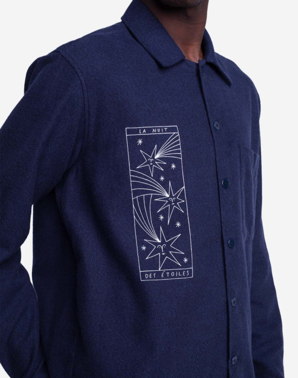 chemise slow astral marine