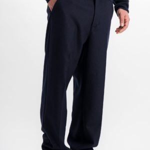 tom pantalon large laine marine