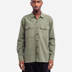 chemise decre taza vert olive