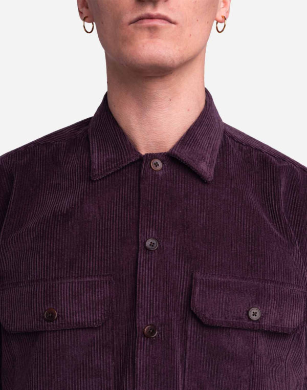 chemise decre milton prune