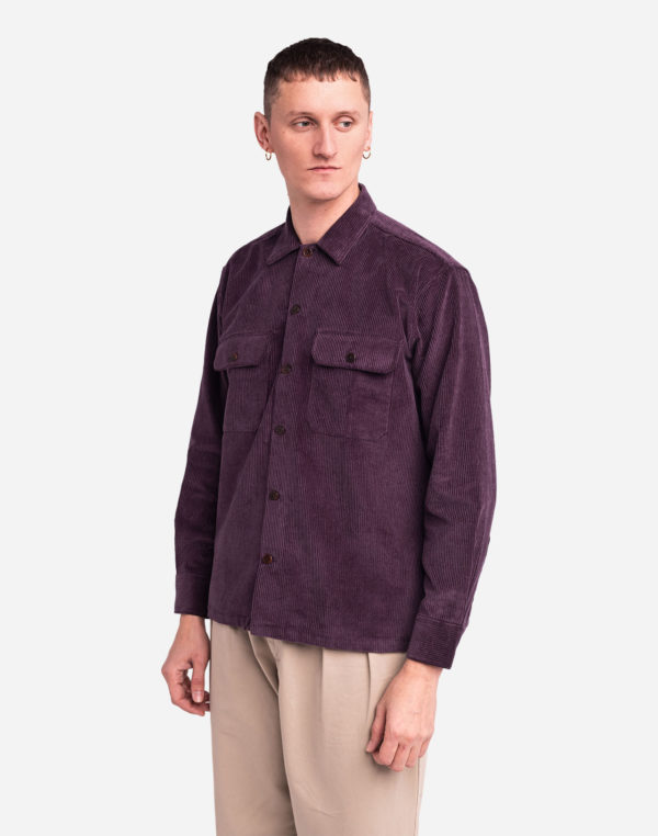 chemise decre milton prune