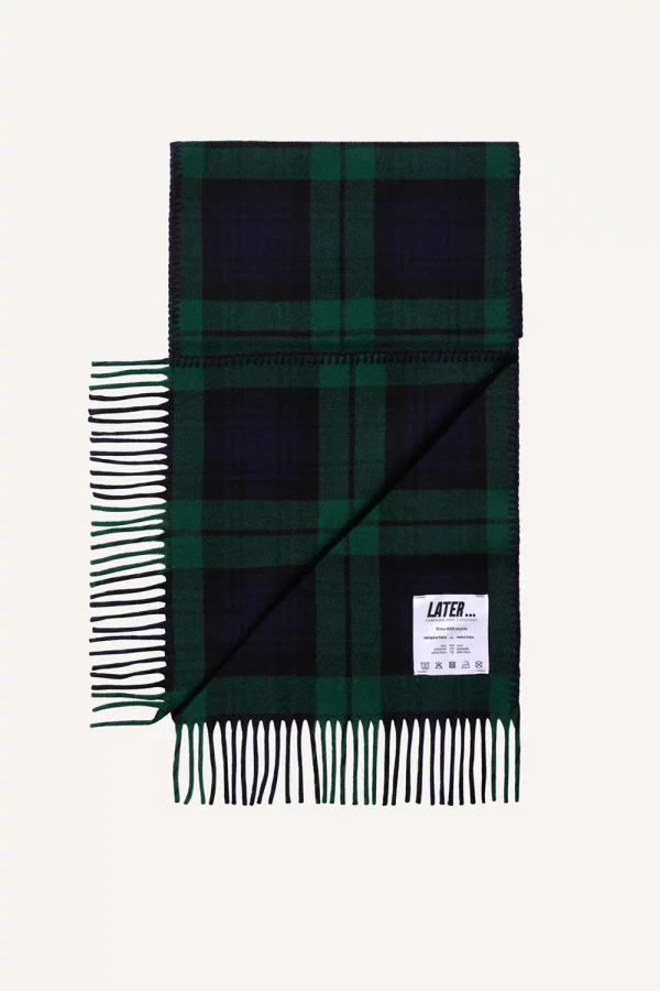 echarpe blackwatch tartan vert marine packshot jpg